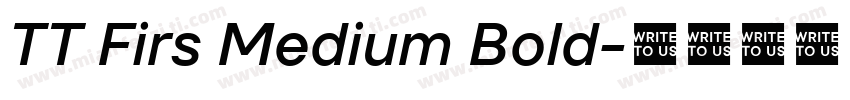 TT Firs Medium Bold字体转换